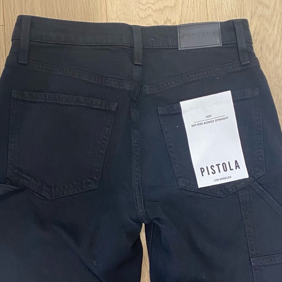 NWT PISTOLA LEXI CARPENTER MID RISE STRAIGHT IN COAL - SZ. 24 - Picture 9 of 10